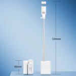 3in1 自撮り棒 一体型収納可能  自撮り棒  補光ライト付き スマートフォンホルダー 360度回転可能 手持ちスマホ用ホルダー 全2色 SKU:IPC12032024006 - Image 22
