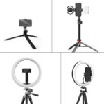 三脚 一脚 用 スマホホルダー スマホブラケット 自撮り棒用 三脚固定 360°回転 角度調整 三脚 一脚用アダプター 1/4ネジ穴搭載  スマートフォン三脚ホルダー全4種類 SKU:IPC12032024029 - Image 8
