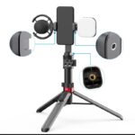 三脚 一脚 用 スマホホルダー スマホブラケット 自撮り棒用 三脚固定 360°回転 角度調整 三脚 一脚用アダプター 1/4ネジ穴搭載  スマートフォン三脚ホルダー全4種類 SKU:IPC12032024029 - Image 7