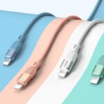 iPhone Lighting・type-c USB ケーブル 1.2m シリコン素材 高耐久 断線防止 充電ケーブル  Lighting ケーブル 全4色 SKU:IPC12052024001 - Image 2