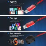 3in1/3in2アップルウォッチ充電ケーブル  PD60W アップルウォッチ充電器 iPhone Watch用充電ケ-プルマルチUSB A/C充電ケ-プル 磁気充電ケ-プル 全3色 SKU:IPC12052024003 - Image 13