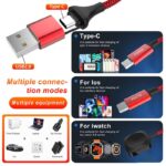 3in1/3in2アップルウォッチ充電ケーブル  PD60W アップルウォッチ充電器 iPhone Watch用充電ケ-プルマルチUSB A/C充電ケ-プル 磁気充電ケ-プル 全3色 SKU:IPC12052024003 - Image 9