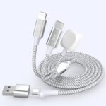 3in1/3in2アップルウォッチ充電ケーブル  PD60W アップルウォッチ充電器 iPhone Watch用充電ケ-プルマルチUSB A/C充電ケ-プル 磁気充電ケ-プル 全3色 SKU:IPC12052024003 - Image 5