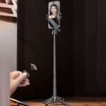 P15Mini 自撮り棒 伸縮 折りたたみ式  三脚ホルダー マグネット式  セルカ棒  リモコン付き 自撮り棒 全2色 SKU:IPC12062024024 - 画像 (12)