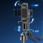 P15Mini 自撮り棒 伸縮 折りたたみ式  三脚ホルダー マグネット式  セルカ棒  リモコン付き 自撮り棒 全2色 SKU:IPC12062024024 - 画像 (11)