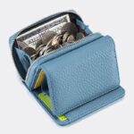 折りたたみ 小銭入れ 本革 ミニ財布 多機能 財布 小銭入れ RFID 札入れ ミニ財布 小物ポケット  全8色 SKU:IPC12122024005 - Image 2