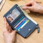 折りたたみ 小銭入れ 本革 ミニ財布 多機能 財布 小銭入れ RFID 札入れ ミニ財布 小物ポケット 全7色 SKU:IPC12122024007 - Image 10