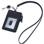 パスケース リール付き 本革素材 カード収納  カード入れ ケース  伸縮リール  全9色 SKU:IPC12122024009 - Image 10