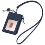 パスケース リール付き 本革素材 カード収納  カード入れ ケース  伸縮リール  全9色 SKU:IPC12122024009 - Image 18