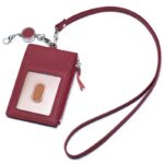 パスケース リール付き 本革素材 カード収納  カード入れ ケース  伸縮リール  全9色 SKU:IPC12122024009 - Image 15