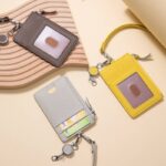 パスケース リール付き 本革素材 カード収納  カード入れ ケース  伸縮リール  全9色 SKU:IPC12122024009 - Image 6