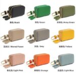 鍵入れケース 車の鍵 カーキー ケース 本革レザー カラビナ キーホルダー 紛失防止 小物入れ  全9色 SKU:IPC12122024014 - Image 5