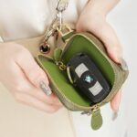 鍵入れケース 車の鍵 カーキー ケース 本革レザー カラビナ キーホルダー 紛失防止 小物入れ  全9色 SKU:IPC12122024014 - Image 2
