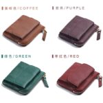 折りたたみ 小銭入れ 本革 ミニ財布 ラウンドファスナー 多機能 財布 小銭入れ RFID 札入れ ミニ財布 小物ポケット  全5色 SKU:IPC12122024016 - Image 11