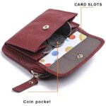 折りたたみ 小銭入れ 本革 ミニ財布 ラウンドファスナー 多機能 財布 小銭入れ RFID 札入れ ミニ財布 小物ポケット  全5色 SKU:IPC12122024016 - Image 9