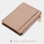 カード入れ カードケース 薄型 本革 財布 レディース 小銭入れ ラウンドファスナー 多機能財布 小銭入れ 収納財布 ウォレット  全13色 SKU:IPC12122024023 - Image 5