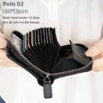 折りたたみ 小銭入れ 本革 ミニ財布 ラウンドファスナー 多機能 財布 小銭入れ RFID 札入れ ミニ財布 小物ポケット 全9色 SKU:IPC12122024032 - Image 8