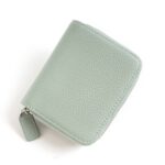 折りたたみ 小銭入れ 本革 ミニ財布 ラウンドファスナー 多機能 財布 小銭入れ RFID 札入れ ミニ財布 小物ポケット 全9色 SKU:IPC12122024032 - Image 11