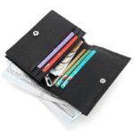 折りたたみ 小銭入れ 本革 ミニ財布 ミニウォレット 多機能 財布 小銭入れ RFID 札入れ ミニ財布 小物ポケット 全9色 SKU:IPC12122024036 - Image 2