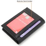 折りたたみ 小銭入れ 本革 ミニ財布 ミニウォレット 多機能 財布 小銭入れ RFID 札入れ ミニ財布 小物ポケット 全9色 SKU:IPC12122024036 - Image 6