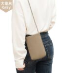 スマホショルダー 本革斜めがけバッグ 通勤バッグ 小物収納 財布 スマホポーチ お財布 レディース ショルダーバッグ スマホショルダーバッグ  全4色 SKU:IPC12122024044 - 画像 (5)
