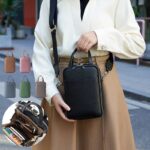 スマホショルダー 本革斜めがけバッグ 通勤バッグ 小物収納 財布 スマホポーチ お財布 レディース ショルダーバッグ スマホショルダーバッグ  全8色 SKU:IPC12122024045 - 画像 (4)