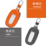 鍵入れケース 車の鍵 カーキー ケース 本革レザー カラビナ キーホルダー 紛失防止 小物入れ 全6色 SKU:IPC12122024057 - 画像 (15)