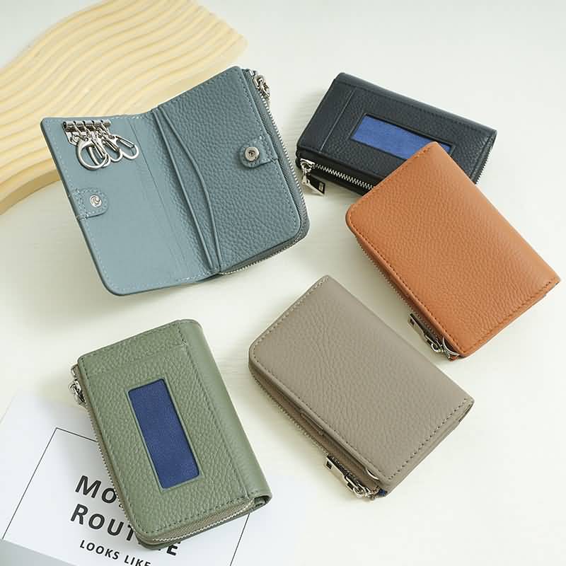 IPC12122024058-01.jpg カード入れ カードケース 薄型 本革 財布 レディース 小銭入れ 鍵ホルダー 多機能財布 小銭入れ 収納財布 ウォレット 全7色 SKU:IPC12122024058 - 画像 (1)