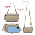 ショルダーバッグ レディース 斜め掛け スマホバッグ 通勤バッグ  小物収納 財布 本革ミニバッグ 肩掛け ポーチ スマホ収納 全6色 SKU:IPC12162024010 - 画像 (15)