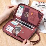 カード入れ カードケース パスポートケース  ストラップ ラウンドファスナー SIMカードポケット 多機能財布 小銭入れ  全5色 SKU:IPC12162024015