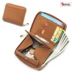 折りたたみ 小銭入れ 本革 ミニ財布 ラウンドファスナー 多機能 財布 小銭入れ RFID 札入れ ミニ財布 小物ポケット 全5色 SKU:IPC12162024019 - Image 7