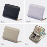 折りたたみ 小銭入れ 本革 ミニ財布 ラウンドファスナー 多機能 財布 小銭入れ RFID 札入れ ミニ財布 小物ポケット 全5色 SKU:IPC12162024019 - Image 13