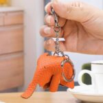 バッグチャーム 小物入れ アクセサリーケース キーホルダー 本革レザー チャーム 持ち運び チャーム バッグアクセサリー バッグ小物 全7色 SKU:IPC12162024023 - 画像 (18)