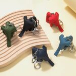 バッグチャーム 小物入れ アクセサリーケース キーホルダー 本革レザー チャーム 持ち運び チャーム バッグアクセサリー バッグ小物 全7色 SKU:IPC12162024023 - 画像 (17)
