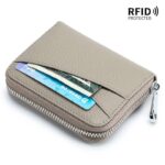 折りたたみ 小銭入れ 本革 ミニ財布 ラウンドファスナー 多機能 財布 小銭入れ RFID 札入れ ミニ財布 小物ポケット 全9色 SKU:IPC12162024024 - Image 35