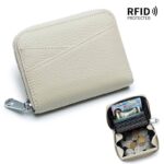 折りたたみ 小銭入れ 本革 ミニ財布 ラウンドファスナー 多機能 財布 小銭入れ RFID 札入れ ミニ財布 小物ポケット 全9色 SKU:IPC12162024024 - Image 32