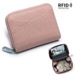 折りたたみ 小銭入れ 本革 ミニ財布 ラウンドファスナー 多機能 財布 小銭入れ RFID 札入れ ミニ財布 小物ポケット 全9色 SKU:IPC12162024024 - Image 31
