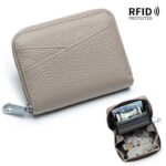 折りたたみ 小銭入れ 本革 ミニ財布 ラウンドファスナー 多機能 財布 小銭入れ RFID 札入れ ミニ財布 小物ポケット 全9色 SKU:IPC12162024024 - Image 28