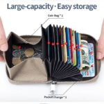 折りたたみ 小銭入れ 本革 ミニ財布 ラウンドファスナー 多機能 財布 小銭入れ RFID 札入れ ミニ財布 小物ポケット 全9色 SKU:IPC12162024024 - Image 19