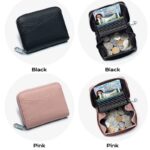 折りたたみ 小銭入れ 本革 ミニ財布 ラウンドファスナー 多機能 財布 小銭入れ RFID 札入れ ミニ財布 小物ポケット 全9色 SKU:IPC12162024024 - Image 12