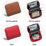 折りたたみ 小銭入れ 本革 ミニ財布 ラウンドファスナー 多機能 財布 小銭入れ RFID 札入れ ミニ財布 小物ポケット 全9色 SKU:IPC12162024024 - Image 9