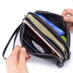 リストバッグ 本革 スマホバッグ 小物収納 財布  持ち運び スマホポーチ ハンドバッグ  レディース バッグ スマホショルダー 全6色 SKU:IPC12162024029 - 画像 (2)