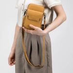 スマホショルダー 本革斜めがけバッグ 通勤バッグ 小物収納 財布 スマホポーチ お財布 レディース ショルダーバッグ スマホショルダーバッグ  全4色 SKU:IPC12162024037 - Image 3