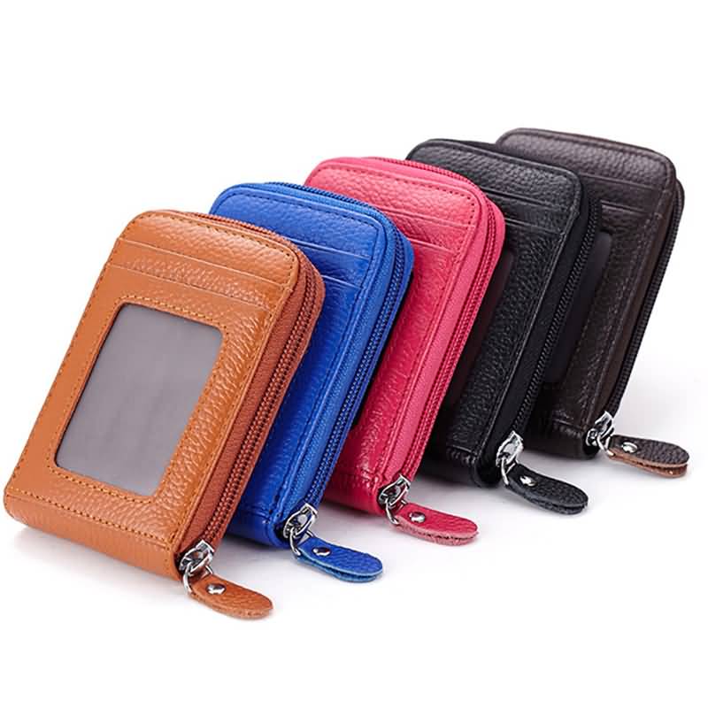 IPC12162024048-10.jpg カードケース メンズ レディース ミニ財布 カード入れ ミニ財布 ファスナー ミニウォレット 小銭入れ 本革 革 レザー パスポートケース 全8色 SKU:IPC12162024048 - Image 1