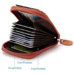 カードケース メンズ レディース ミニ財布 カード入れ ミニ財布 ファスナー ミニウォレット 小銭入れ 本革 革 レザー パスポートケース 全8色 SKU:IPC12162024048 - Image 14