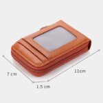 カードケース メンズ レディース ミニ財布 カード入れ ミニ財布 ファスナー ミニウォレット 小銭入れ 本革 革 レザー パスポートケース 全8色 SKU:IPC12162024048 - Image 12