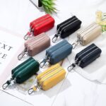 鍵入れケース  車の鍵 カーキー ケース  本革レザー  カラビナ キーホルダー 紛失防止 小物入れ 全8色 SKU:IPC12162024051 - Image 15