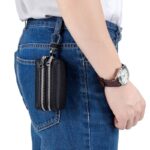 鍵入れケース  車の鍵 カーキー ケース  本革レザー  カラビナ キーホルダー 紛失防止 小物入れ 全8色 SKU:IPC12162024051 - Image 13