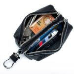 鍵入れケース  車の鍵 カーキー ケース  本革レザー  カラビナ キーホルダー 紛失防止 小物入れ 全8色 SKU:IPC12162024051 - Image 3