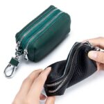 鍵入れケース  車の鍵 カーキー ケース  本革レザー  カラビナ キーホルダー 紛失防止 小物入れ 全8色 SKU:IPC12162024051